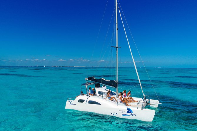 Private Catamaran from Cancun to Isla Mujeres for up to 13 People - Sailing toward Isla Mujeres