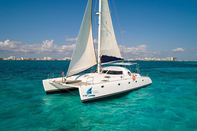 Private Catamaran from Cancun to Isla Mujeres | For up to 40 pp - Playa Norte for a turquoise-water swim