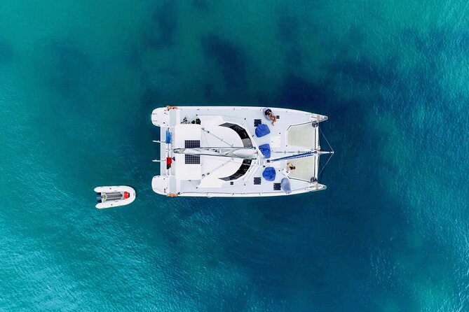 Private Catamaran Full Day Sailing Charter | Bay Of Islands - Reaching a remote island by catamaran