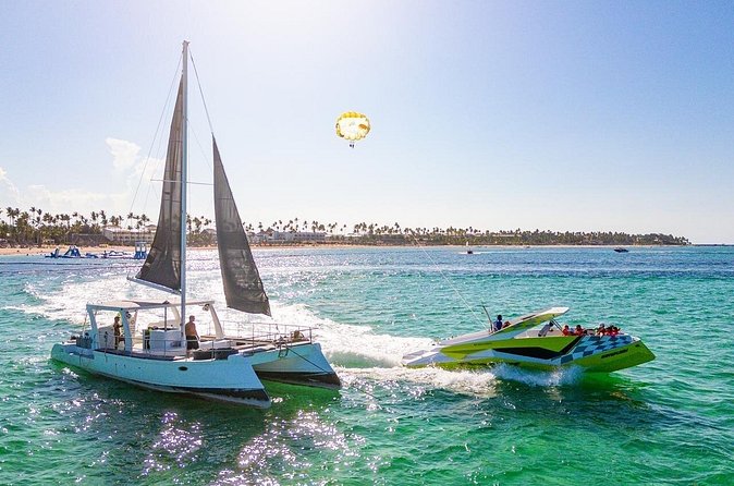 Private Catamaran + Private Parasailing - up to 20 passengers - Snorkeling, swimming, and the extra time on the water