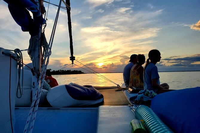 Private Catamaran Sunset Cruise with Dolphin watching - Cruising through Choctawhatchee Bay