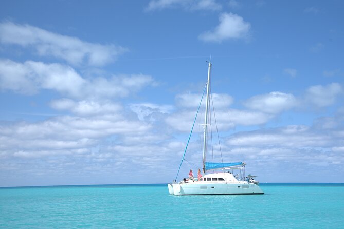 Private Catamaran Swim sail snorkel cliff jumping SUP - A three-hour route shaped by the weather