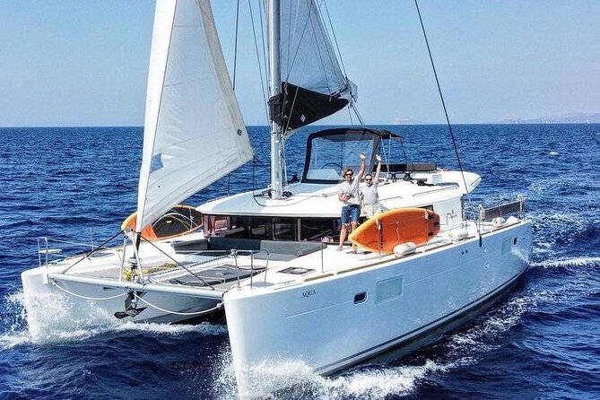 Private Full Day Catamaran Cruise from Paros with Lunch - Despotiko, Kouros statues, and the temple of Apollo
