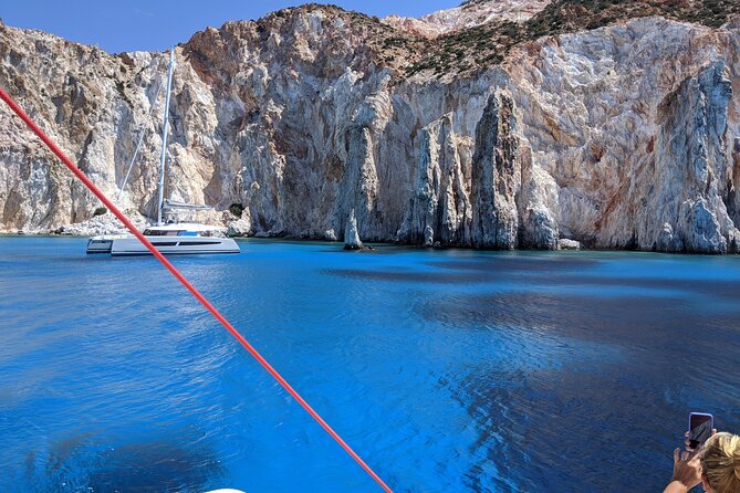 Private Full Day Catamaran Cruise from Paros with Lunch - Panteronisi and the shallow water between the islands