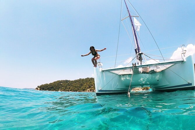 Private Half Day cruise on Catamaran in Corfu - Swimming, snorkeling, and the water toys