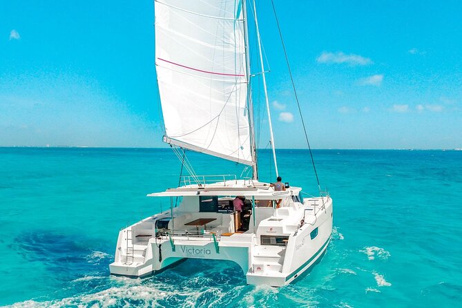 Private Luxury Catamaran Cancun to Isla Mujeres | For up to 30 pp - Playa Norte and the Best Swim of the Day
