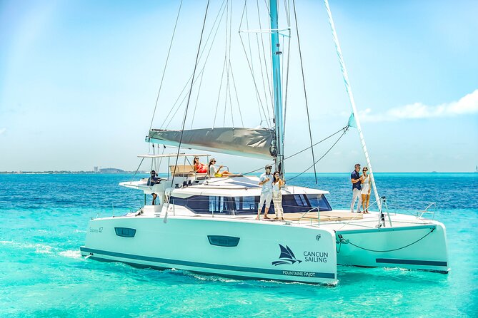 Private Luxury Catamaran Cancun to Isla Mujeres | For up to 30 pp - Open Bar, Snacks, and What You Still Need to Buy