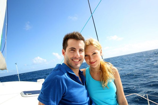 Private Luxury Catamaran Yacht. Full or Half Day Charter - Sail, Beach, Snorkel. - Meeting at Havensight and Getting Aboard
