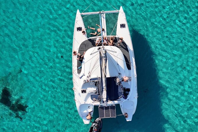 Private Mykonos Catamaran Day Cruise with Meals & Water Toys - Wind can make or break the day