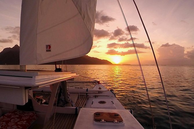 PRIVATE Sunset Cruise : Moorea Sailing on a Catamaran named Taboo - How Captain Leo shapes the experience