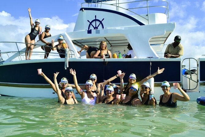 Private VIP Catamaran Party Boat Punta Cana Bavaro - Virgin Beach and the coconut stop