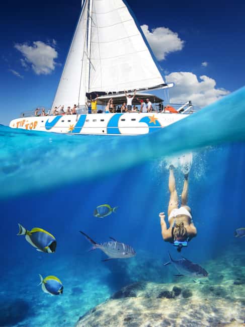 Puerto Plata: Sosúa Catamaran Day Trip with Lunch and Drinks - The reef stop and what to expect underwater