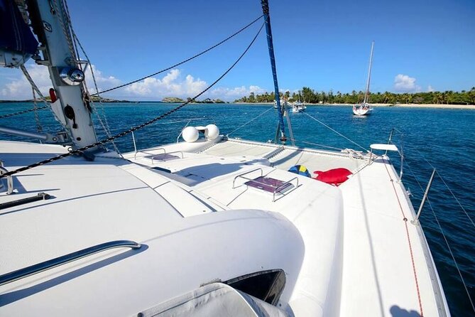 Puerto Rico Private Catamaran Sail from Fajardo - Snorkeling near Pineros, Lobos, or Palominos