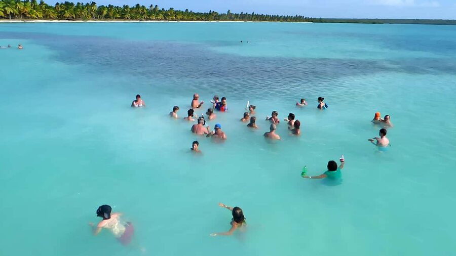 Punta Cana: Catamaran Boat to Saona Island with Buffet Lunch - The Speedboat and Natural Pool Stop