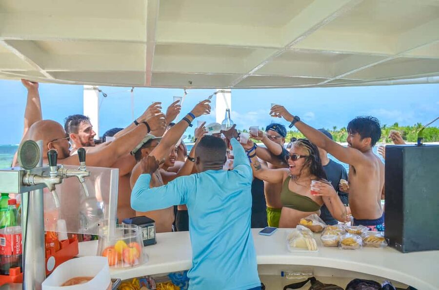 Punta Cana Catamaran Party Boat (Adults Only) - Snorkeling and swimming at the coral reef