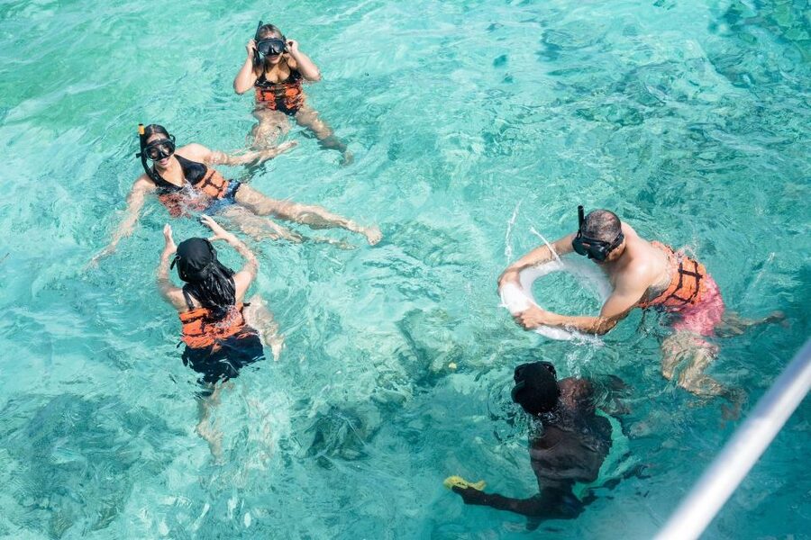 Punta Cana: Catamaran Tour with Reef Snorkeling and Open Bar - The private beach stop is pleasant, but not guaranteed to impress