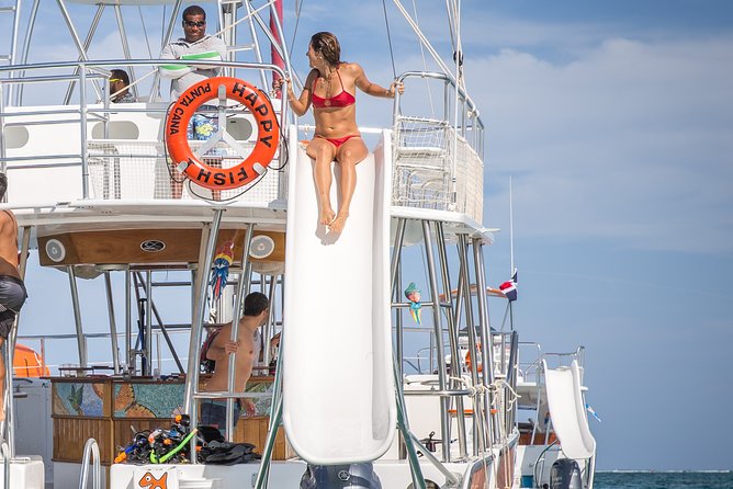 Punta Cana Private Catamaran Cruise with Drinks and Light Snacks - The natural pool and floating bar