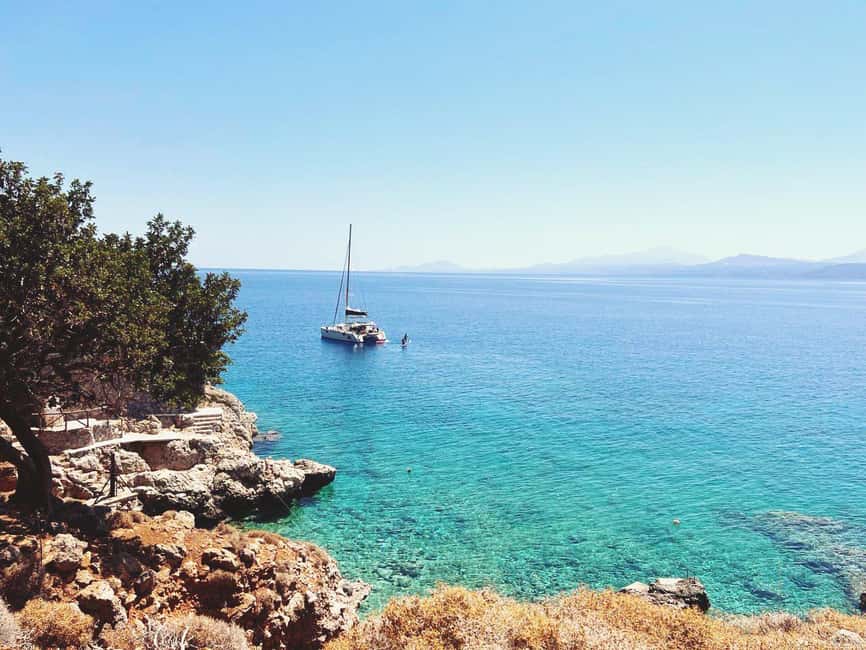 Rethymno Premium Catamaran Cruise: Healthy Lunch & Open Bar - Timing, pickup, and cancellation details