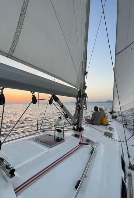 Rhodes: Sunset Catamaran Cruise with Snack, Fruits & Drinks - Leaving Mandraki Harbour at 5:00 PM