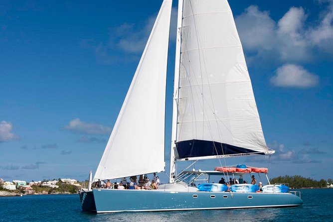 Rising Son Catamaran Adventure in Bermuda - Snorkeling above a reef at the quiet swimming stop