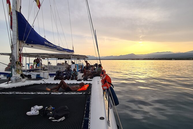 Sailing catamaran at Sunset of 2 hours Duration - The anchor stop and sea swim