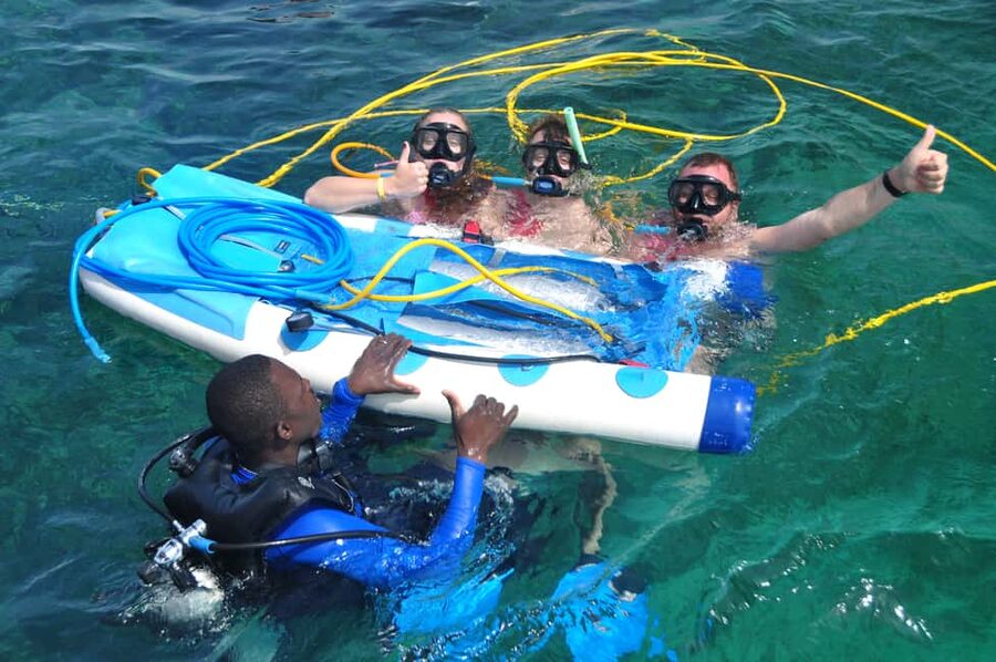 Sailing Splash Tour Speedboat, Snorkel, and Catamaran - Snorkeling above Punta Cana’s colorful reef