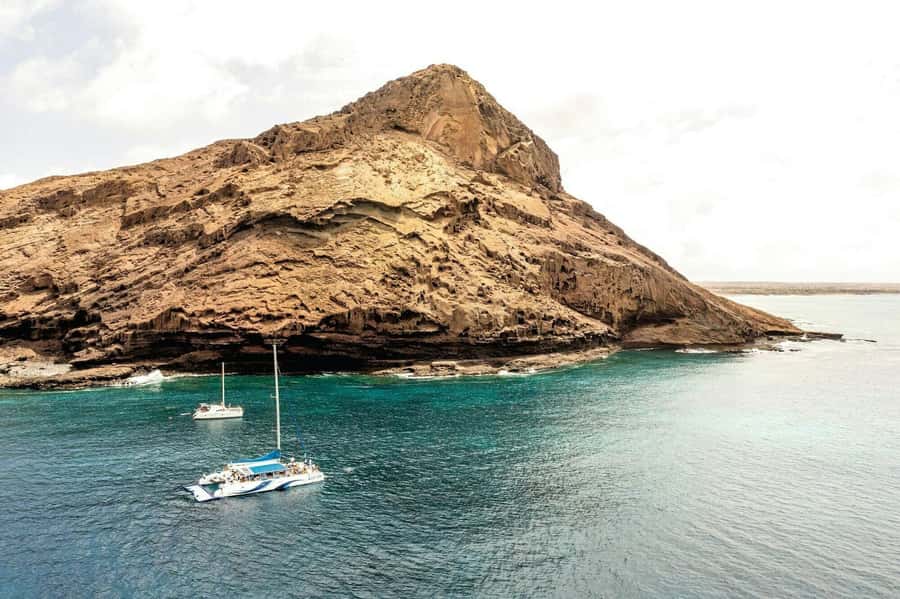 Sal Island Catamaran Cruise with All-inDrinks and Snacks - Following the coast toward Monte Leão