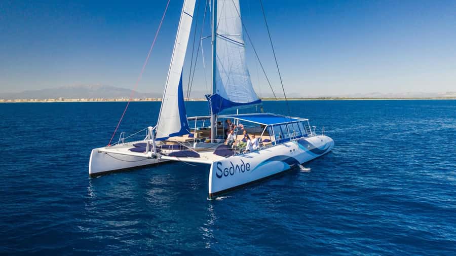 Sal Island Catamaran Cruise with All-inDrinks and Snacks - The Monte Leão swimming stop