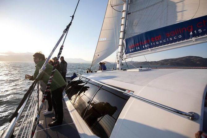 San Francisco Bay Sunset Catamaran Cruise - Alcatraz from the water
