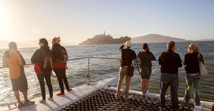 San Francisco Bay Sunset Cruise by Luxury Catamaran - Setting out from Pier 39 beside the sea lions