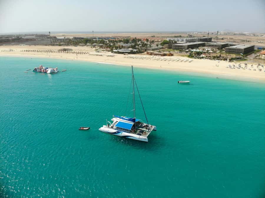 Santa Maria: Sal Island All-inclusive Adults-only Catamaran - Sailing West Between Palmeira and Monte Leão