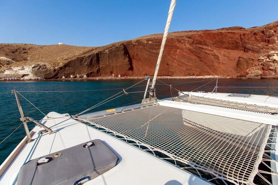 Santorini: 7-Hour Private Catamaran Cruise with Food & Drink - Crew service is a major part of the value