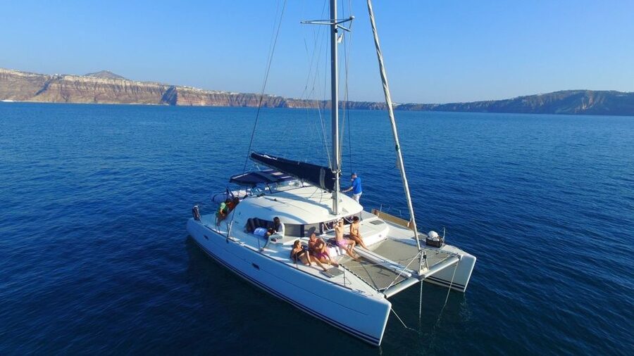 Santorini: 7-Hour Private Catamaran Cruise with Food & Drink - Who should book this cruise?