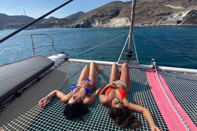 Santorini Catamaran Cruise – 5-Hour Private Sailing Experience - Choosing Morning or Sunset