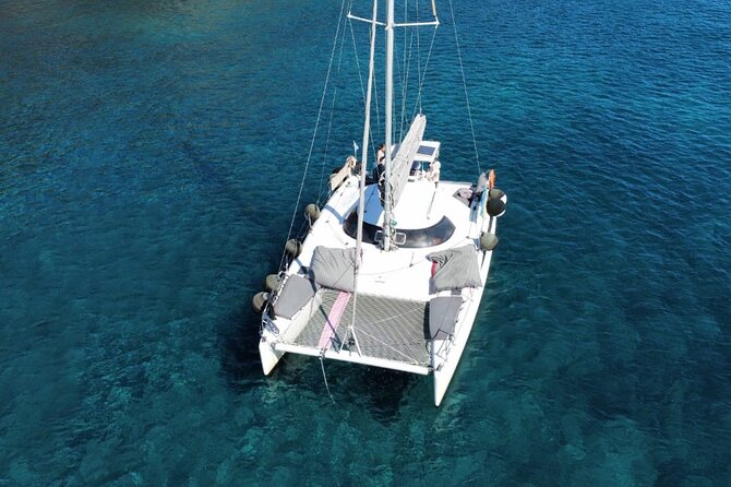 Santorini Catamaran Cruise – 5-Hour Private Sailing Experience - White Beach: More Time for Swimming and Snorkeling