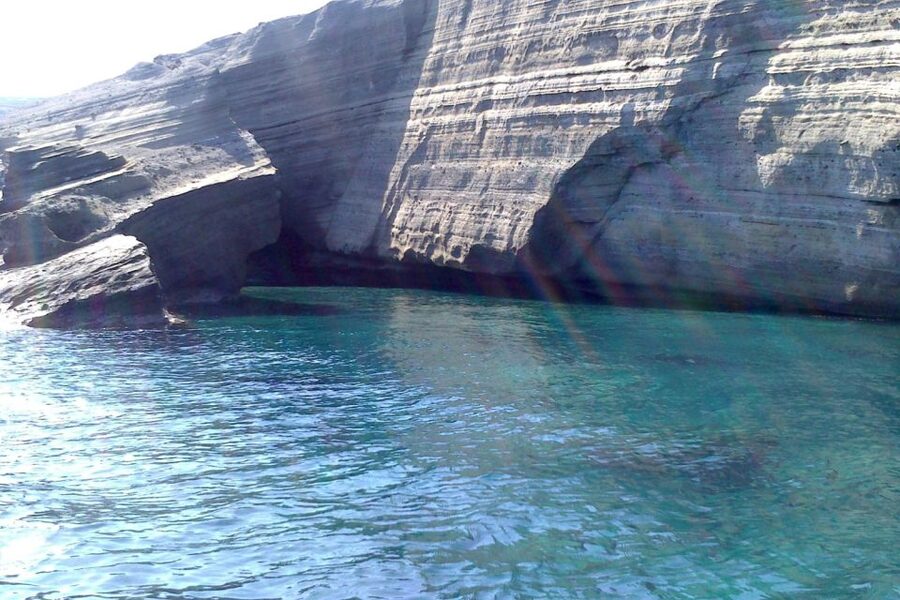 Santorini: Catamaran Cruise, Winery, & Oia Sunset Combo Tour - Swimming at the hot springs, Red Beach, and White Beach