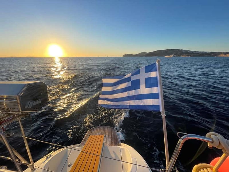 Santorini: Catamaran Cruise with Food and Drinks - Mesa Pigadia is the heart of the afternoon
