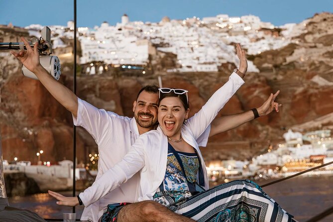 Santorini Catamaran Cruise with Greek Meal, Open-Bar and Sunset - Hotel Pickup and the Trip to the Marina