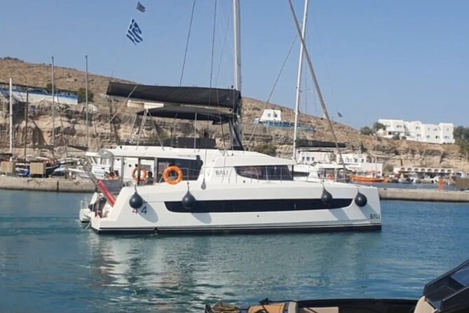 Santorini Catamaran Cruise with Meal and Drinks - Red Beach, volcanic cliffs, and a view worth seeing