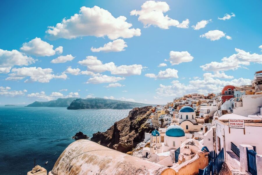 Santorini Catamaran Sunset Skyline Cruise - Volcano views and Palea Kameni hot springs