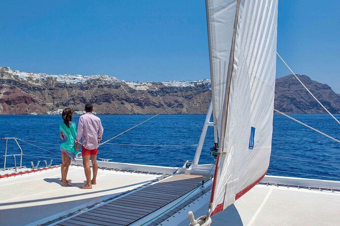 Santorini Cruise on Catamaran with BBQ & Open Bar - Getting from your hotel to the port