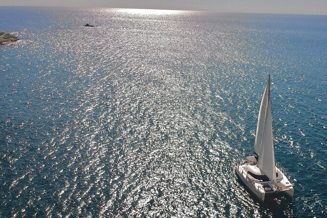 Santorini: Full-Day Catamaran Cruise, with Food|Drinks - A long, private day at sea