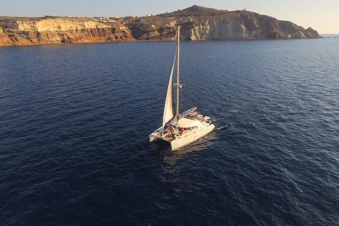 Santorini Full Day Catamaran Private Cruise incl. Meal, Drinks & Free Transport - The Greek meal and open bar