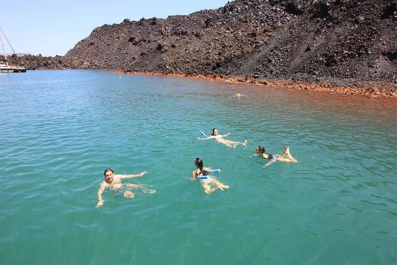 Santorini: Luxury Catamaran Cruise with Lunch, BBQ & Drinks - The return offers the best caldera views