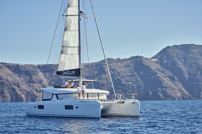 Santorini Oia: Private Sunset Catamaran Cruise with BBQ & Drinks - Thirassia, the Quiet Neighbor of Oia