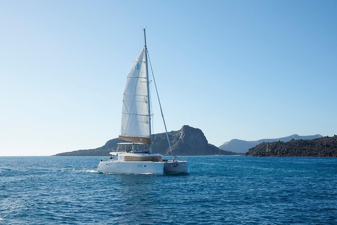 Santorini Platinum Catamaran Cruise with Meal, BBQ and Open Bar - Food, Music, and the Feel Onboard