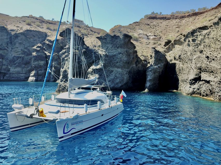 Santorini: Private All-In Catamaran Cruise, with Food|Drinks - The onboard meal is a real part of the experience