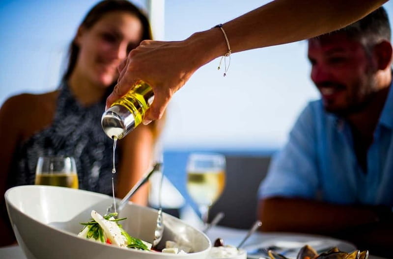 Santorini: Private Catamaran Cruise with BBQ Meal and Drinks - Four Details That Shape the Day