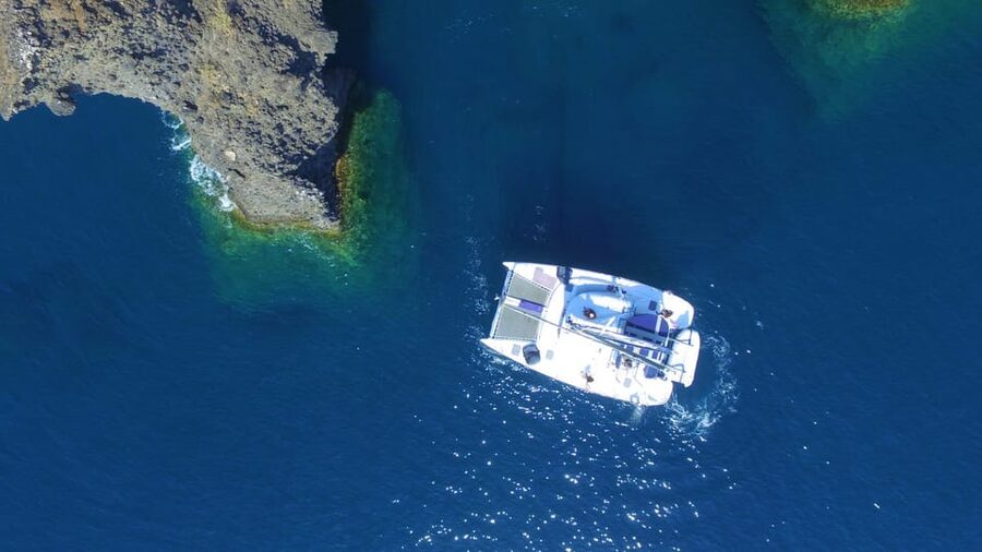 Santorini: Private Catamaran Cruise with Food & Drinks - Who should book this cruise?