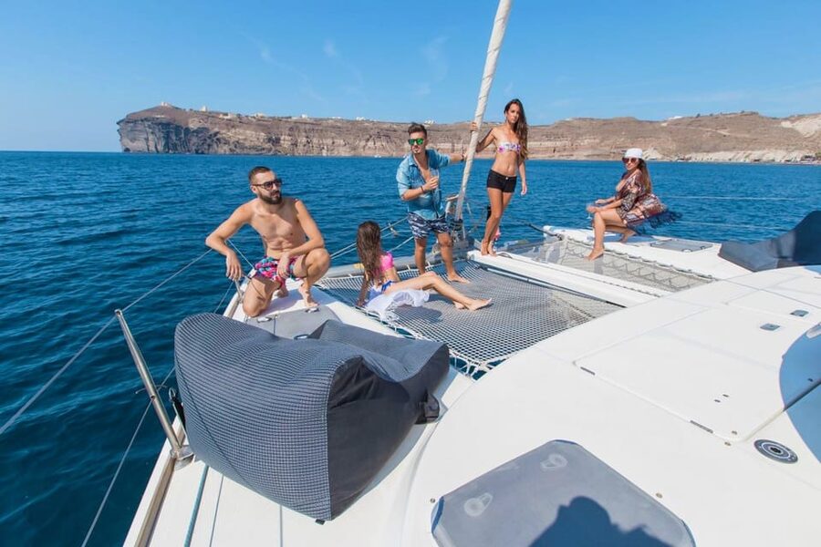 Santorini: Private Catamaran Cruise with Food & Drinks - Weather, comfort, and practical limits